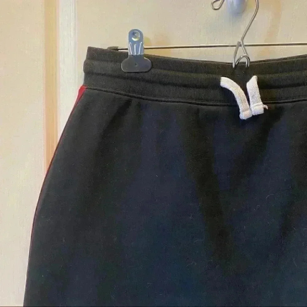 HBC Mini Skirt Fleece Team Canada Olympic Apparel Black Red Side Stripes Medium - Picture 6 of 14